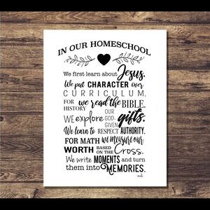 Our Homeschool Print 11x14